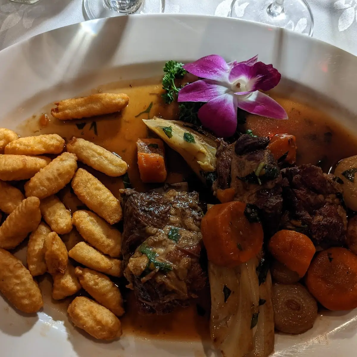 Braised Short Ribs & Fried Gnocchi