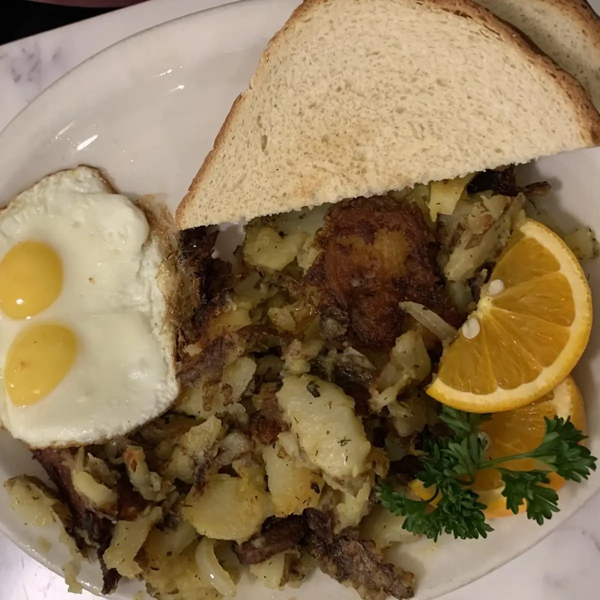 Corned Beef Hash and Eggs