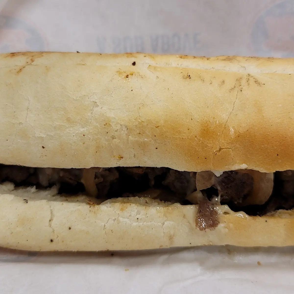 Steak Onions and Cheese Sandwich