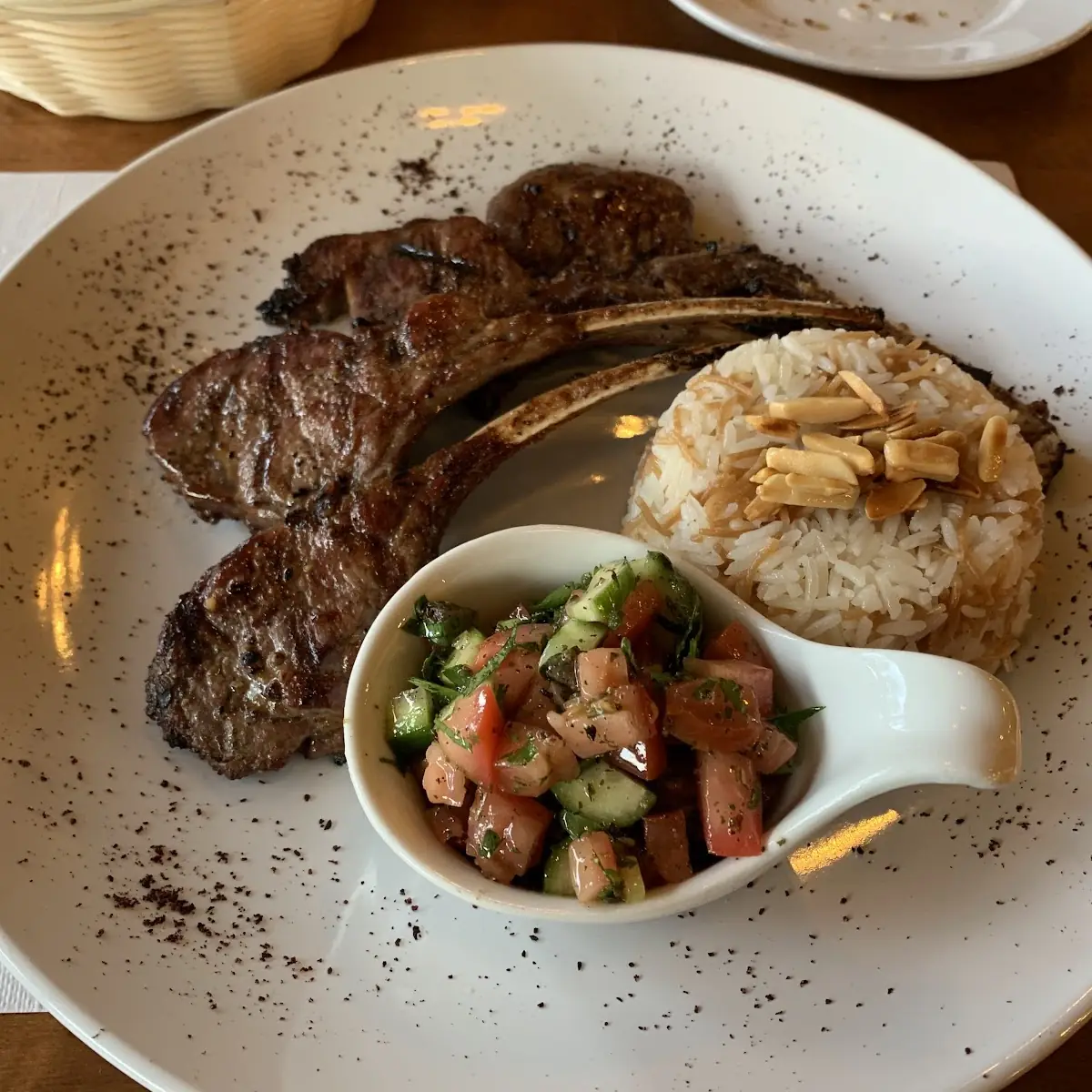 Lamb Chops with Rice