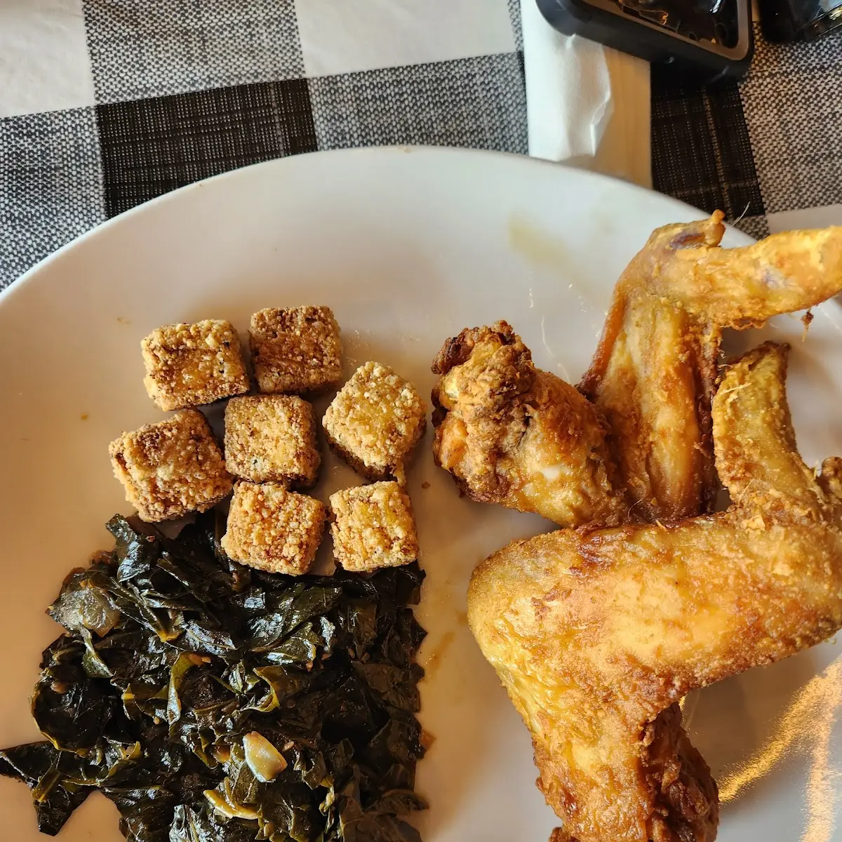 Tofu Greens & Wings