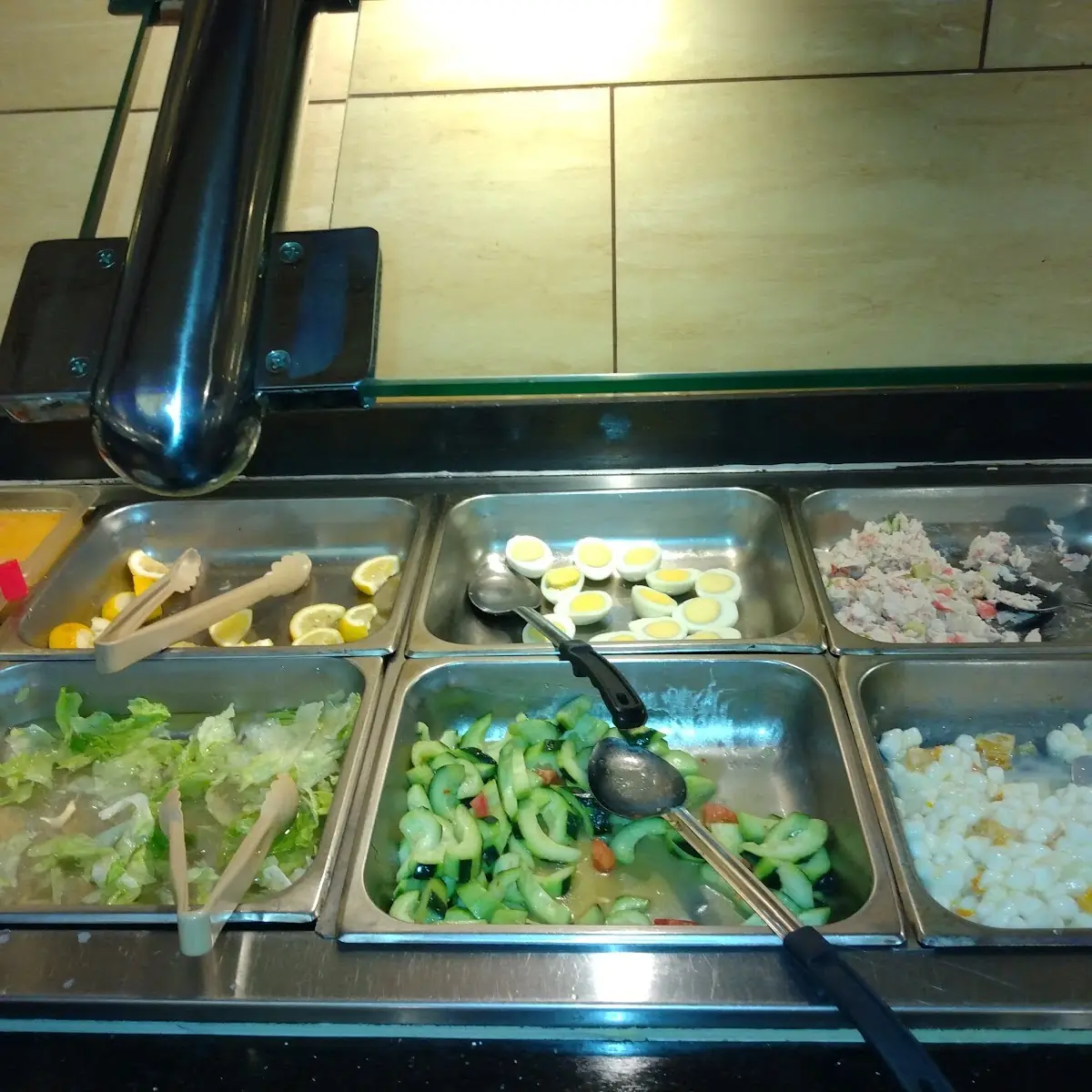 Salad Bar and Hard Boiled Eggs