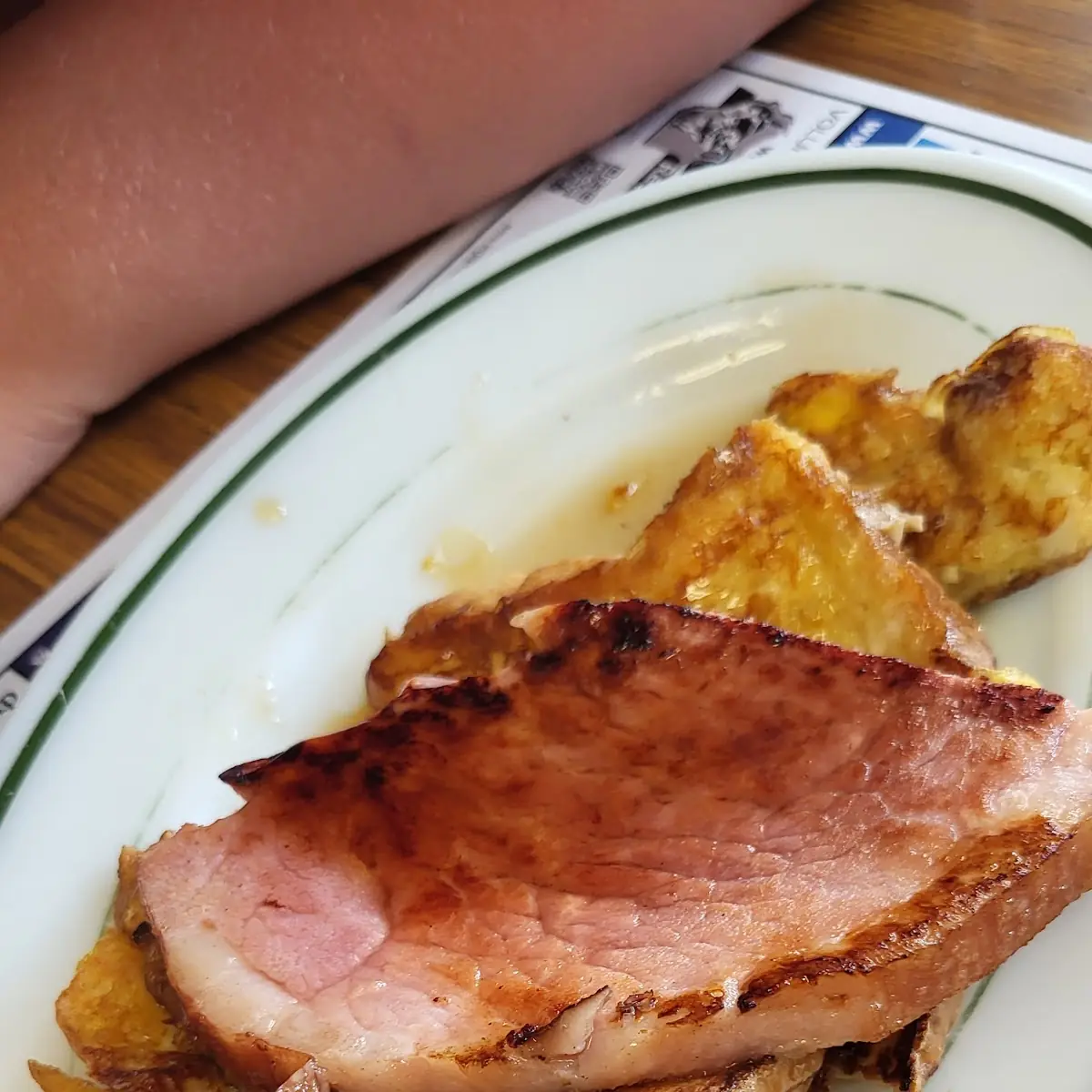 French Toast Platter with Ham