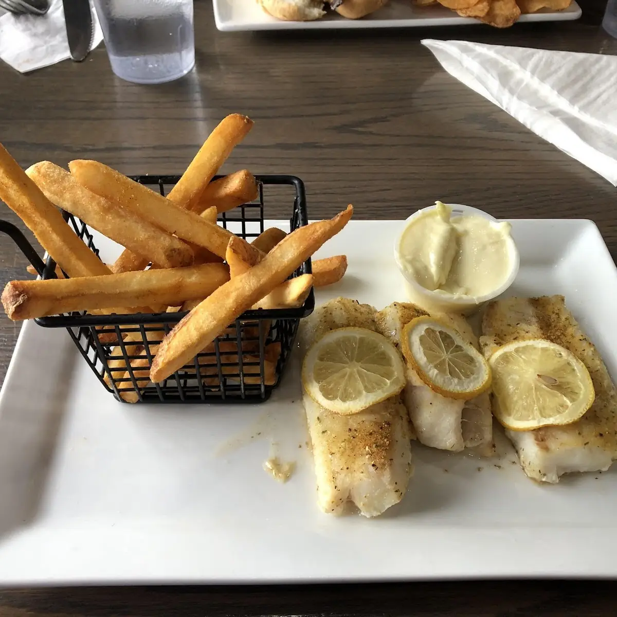 Broiled Fish and Chips