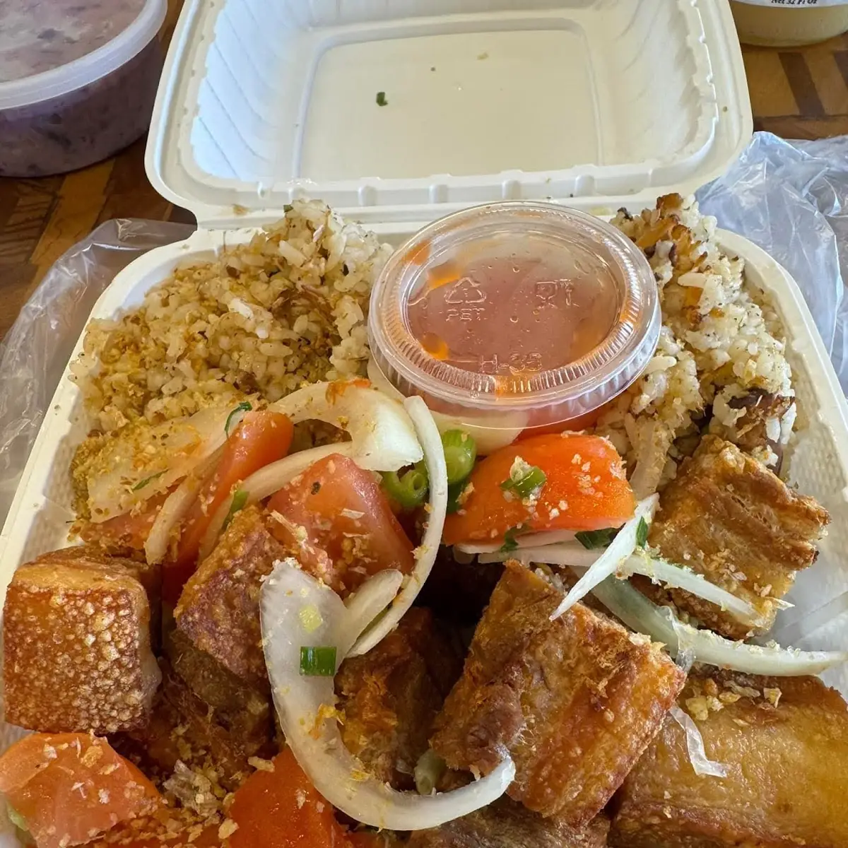 Lechon Kawali with Adobo Fried Rice