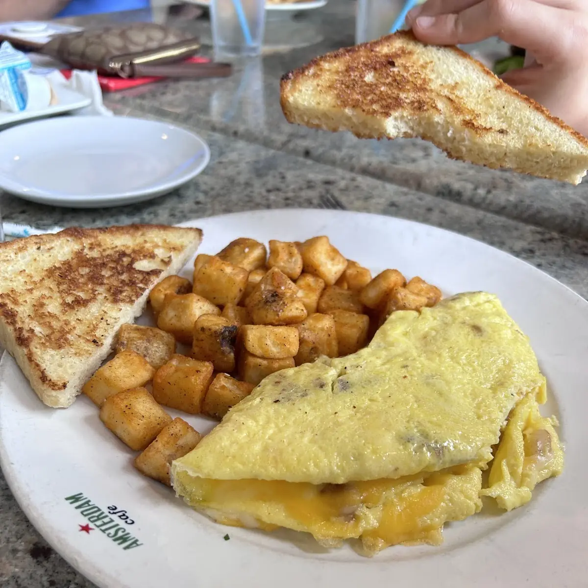 Omelet with Hash Browns