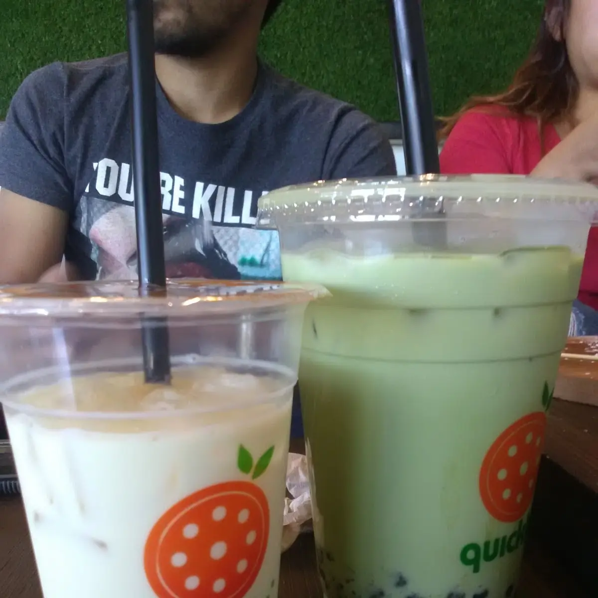 Cherry Blossom and Thai Milk Tea