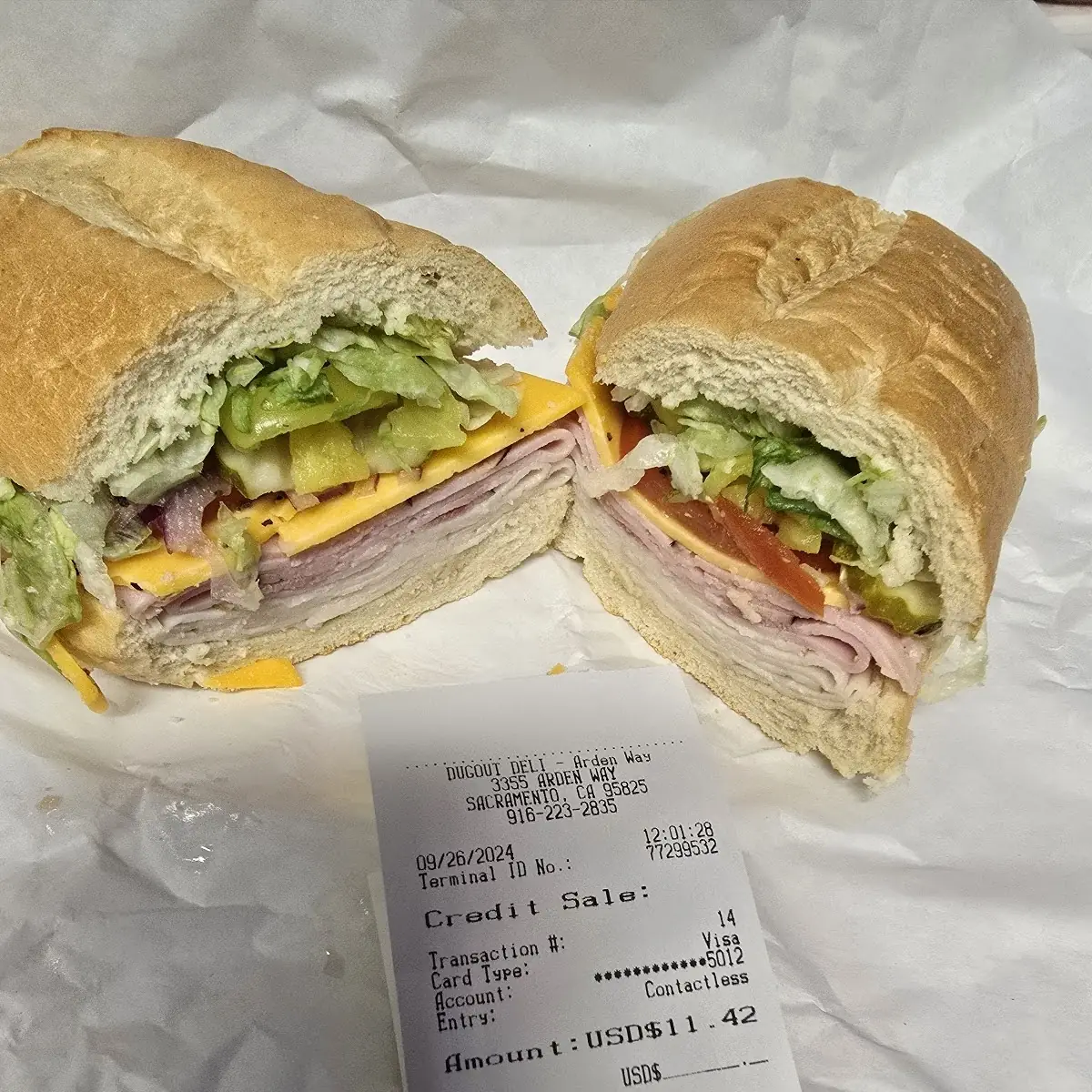 Turkey & Ham w Cheddar All Veggies