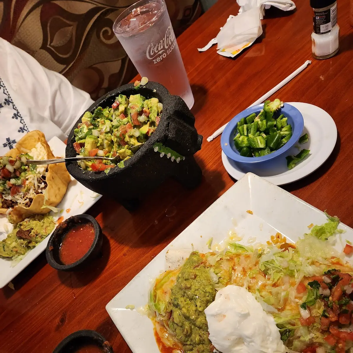 Taco Salad an Chile Relleno Burrito