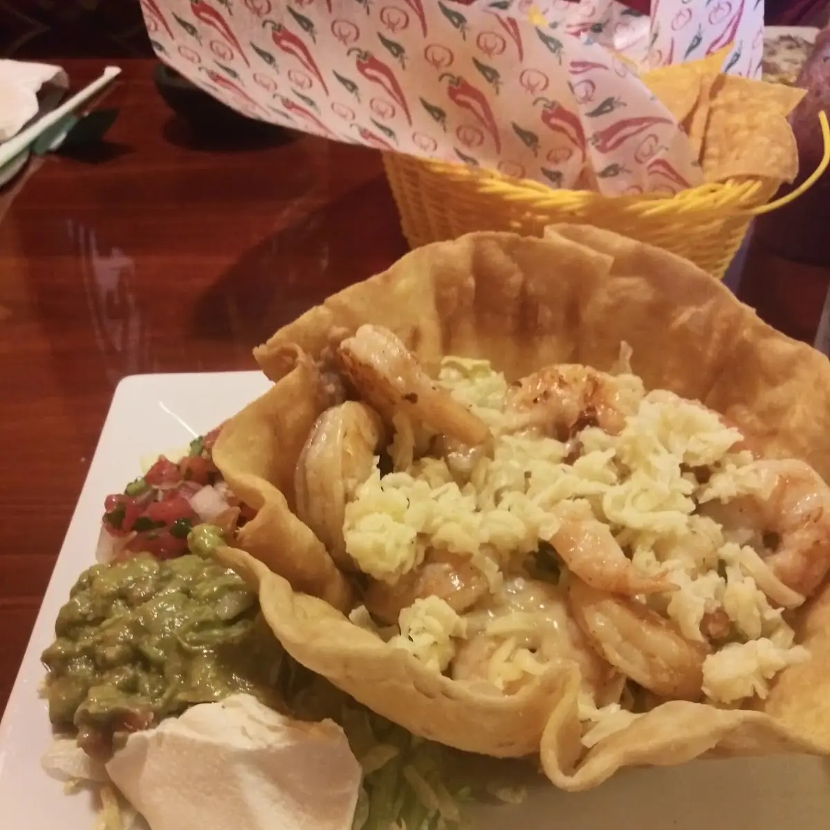 Taco Salad with Shrimp