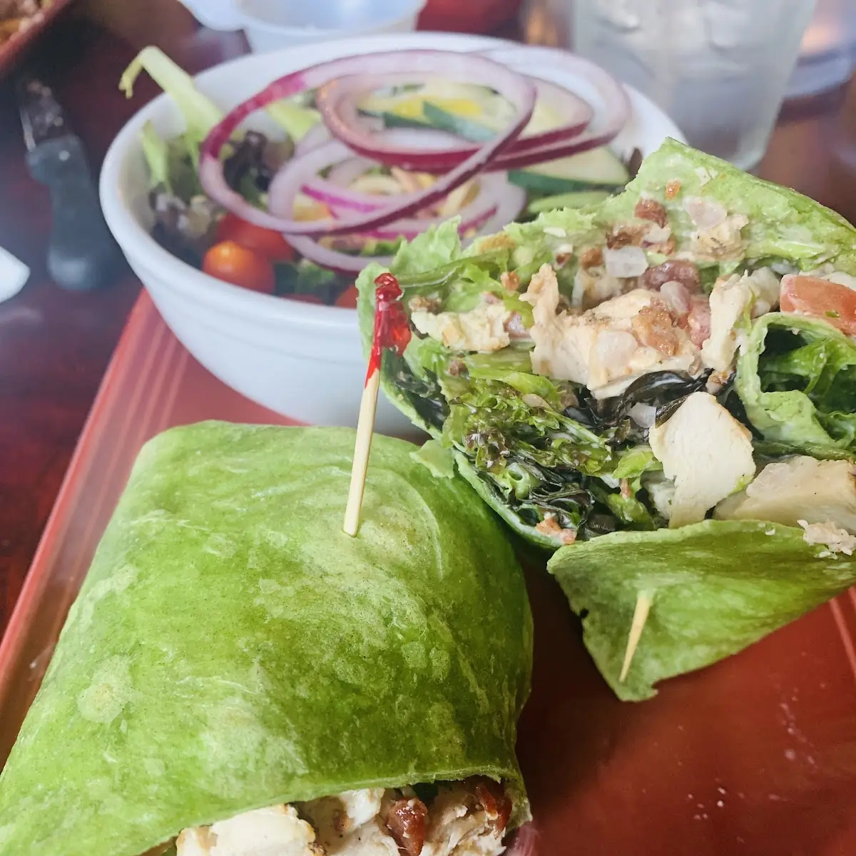 Chicken Bacon Spinach Wrap