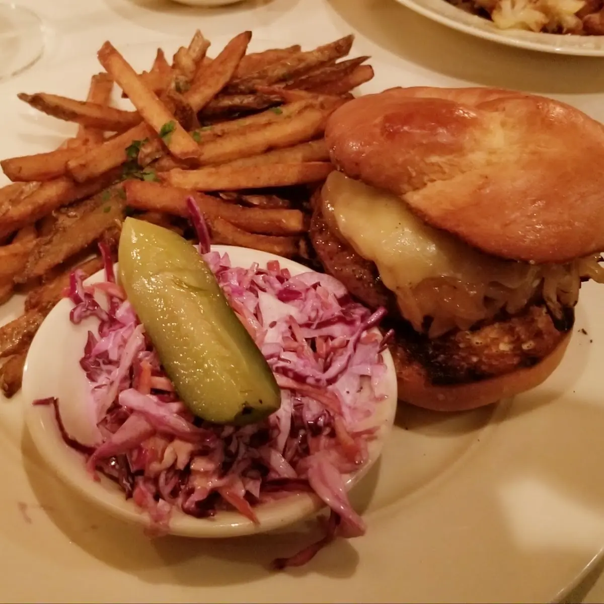 Burger and Fries