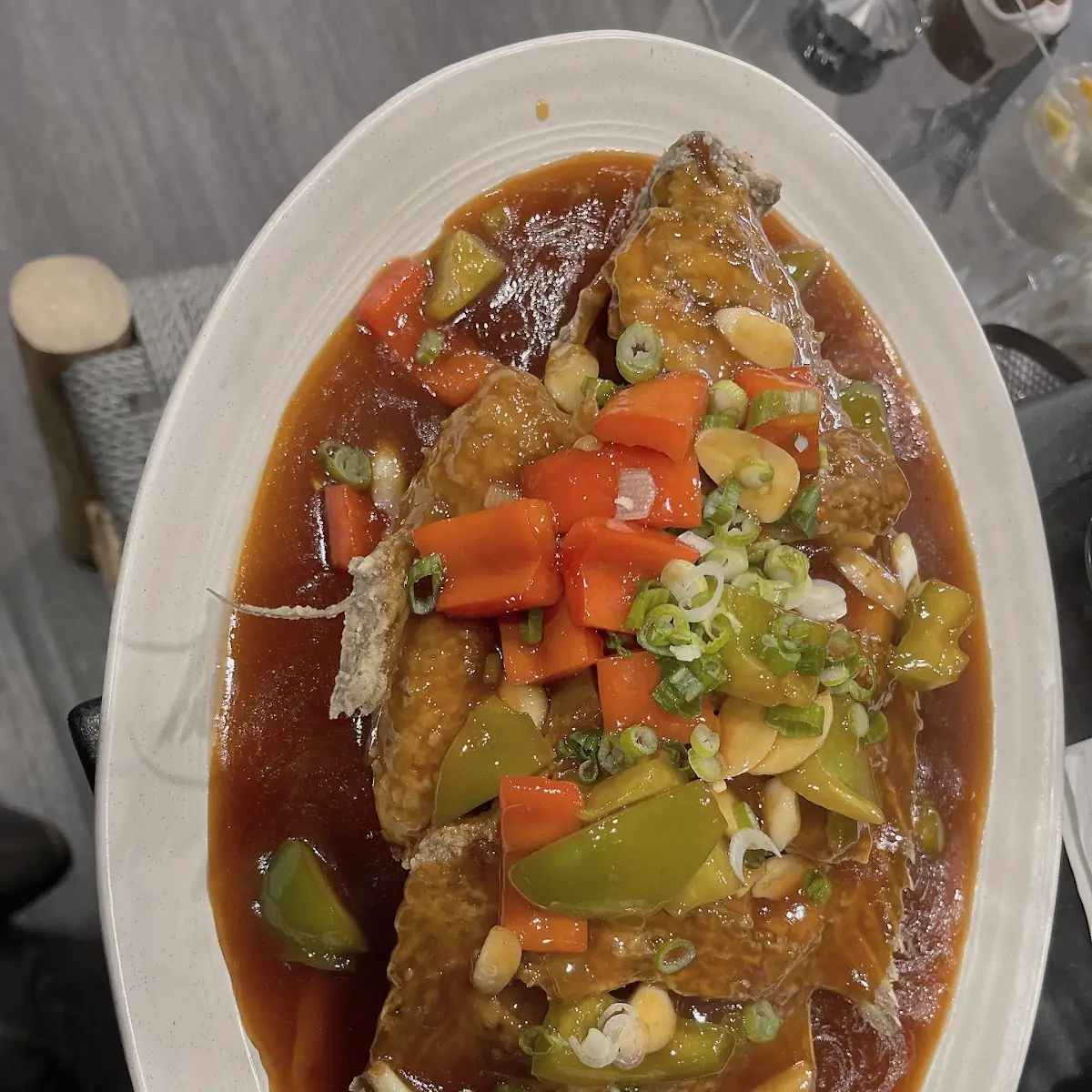 Sweet & Sour Striped Bass
