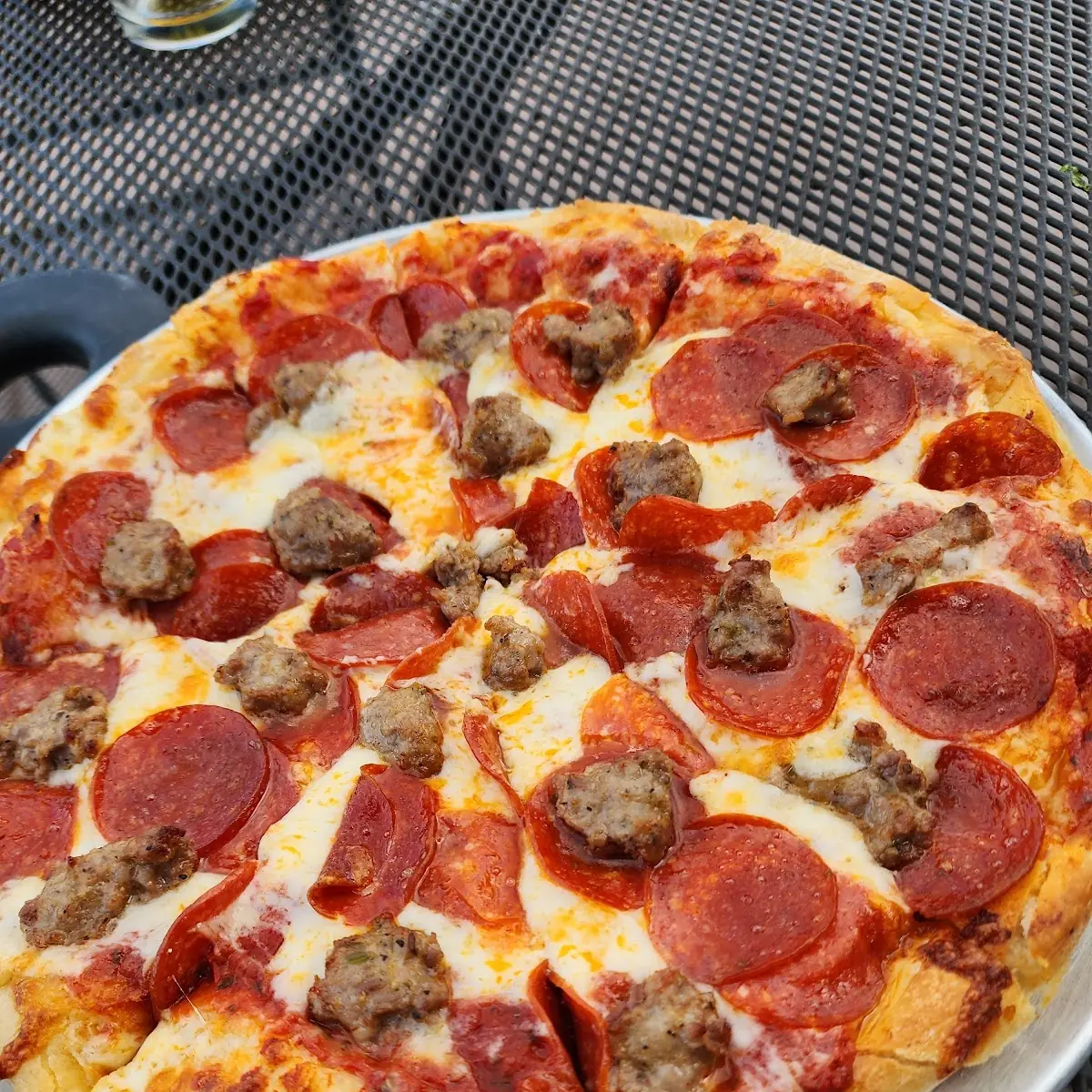 Pepperoni and Sausage Pizza