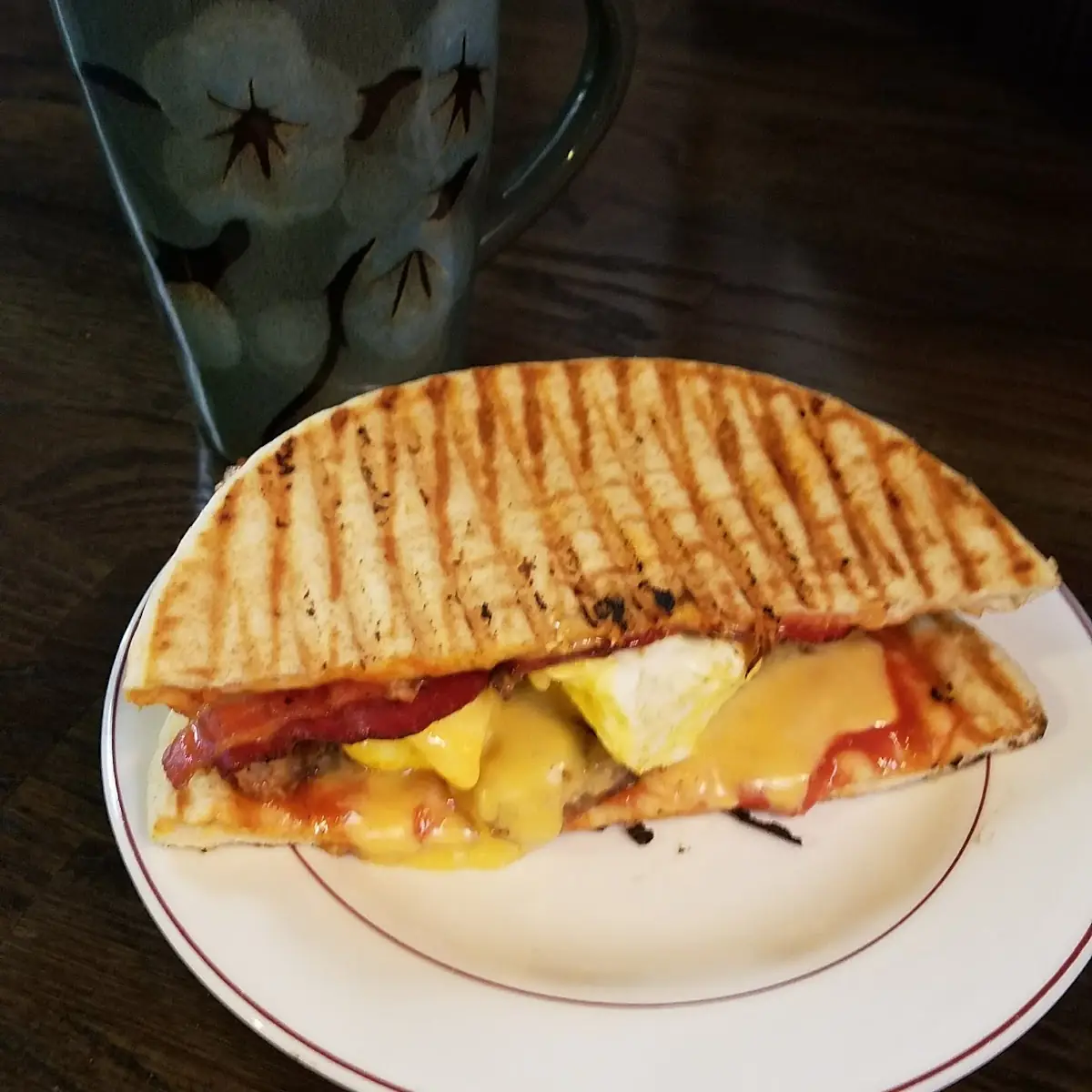 Flat Breakfast Sandwich