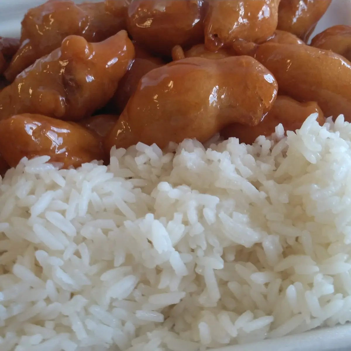 Honey Chicken with White Rice