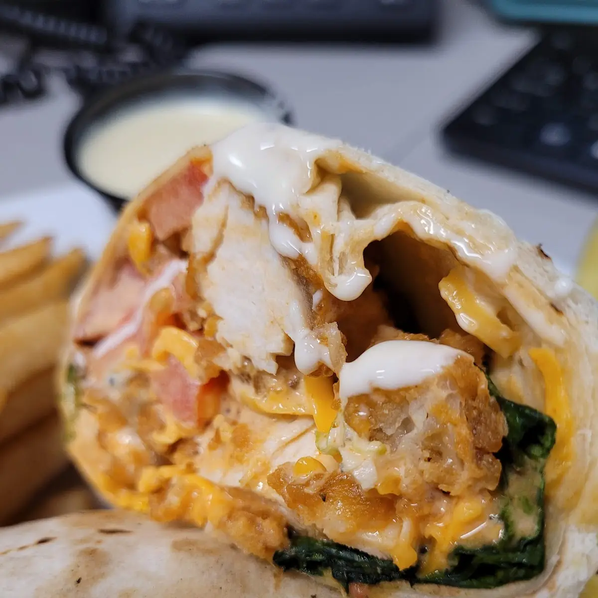 Buffalo Fried Chicken Wrap