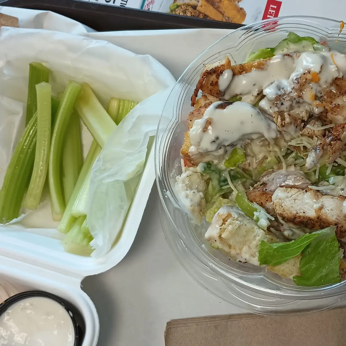 Buffalo Chicken Caesar Salad