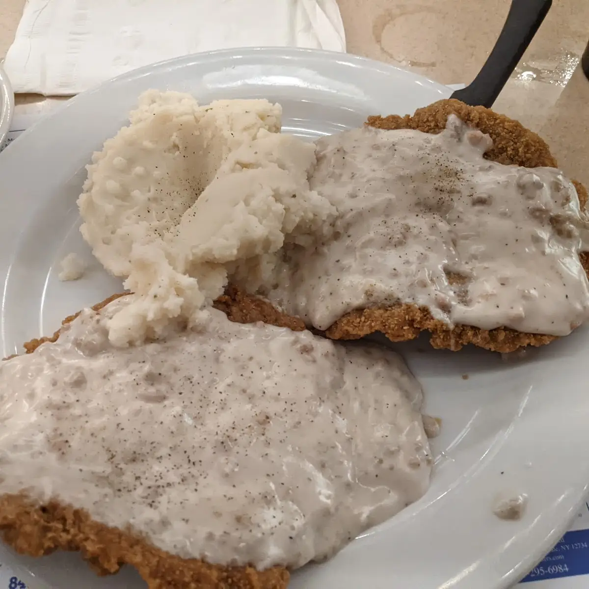 Chicken Fried Steak with Mashed Potatoes