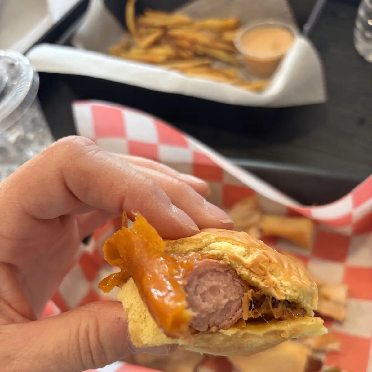 Dirty Skirt Hot Dog with Bacon Jam