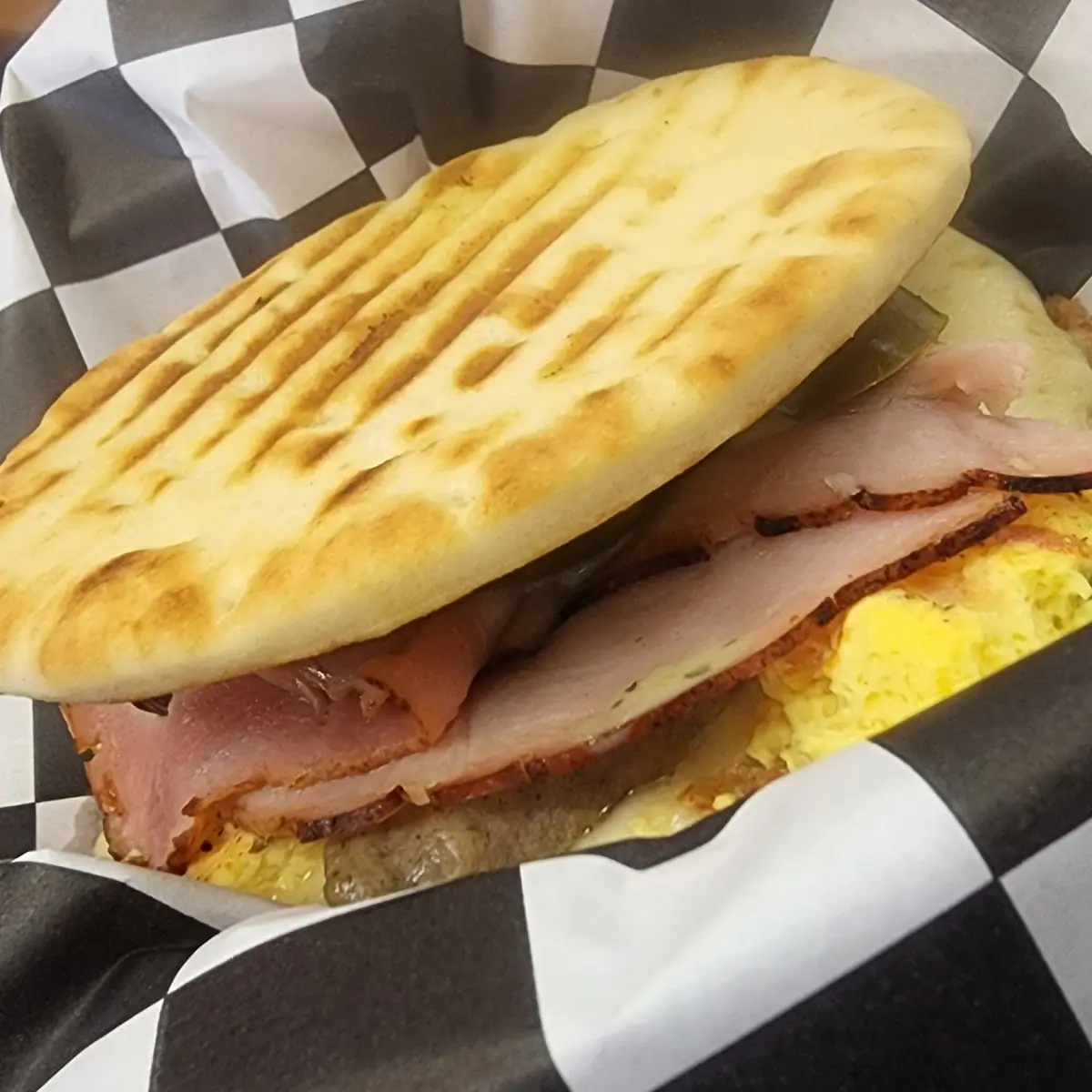 Disco Inferno Flat Bread Sandwich