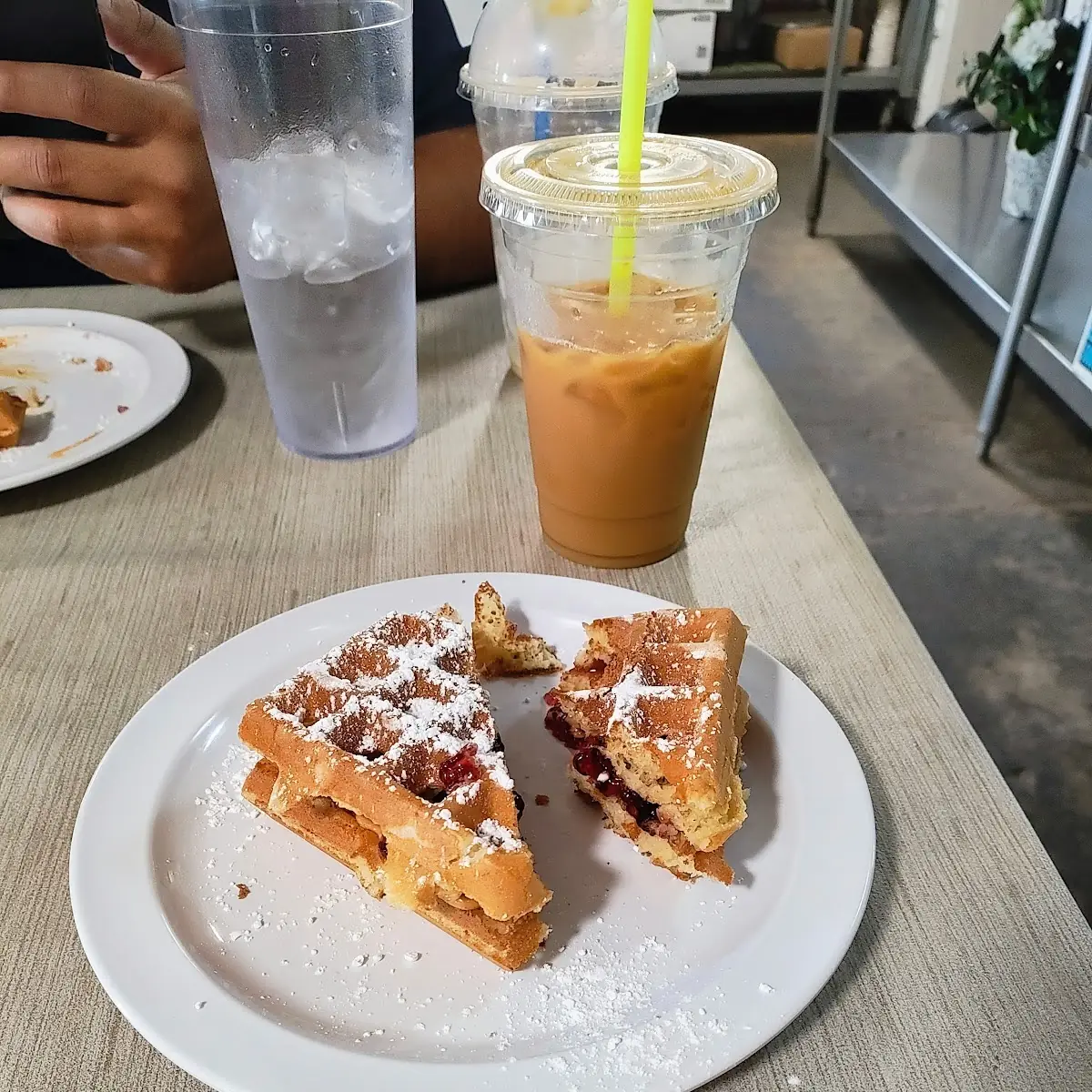 Peanut Butter and Jelly Waffle