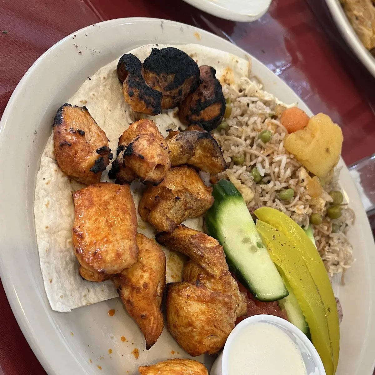 Chicken Plate with Pita Bread