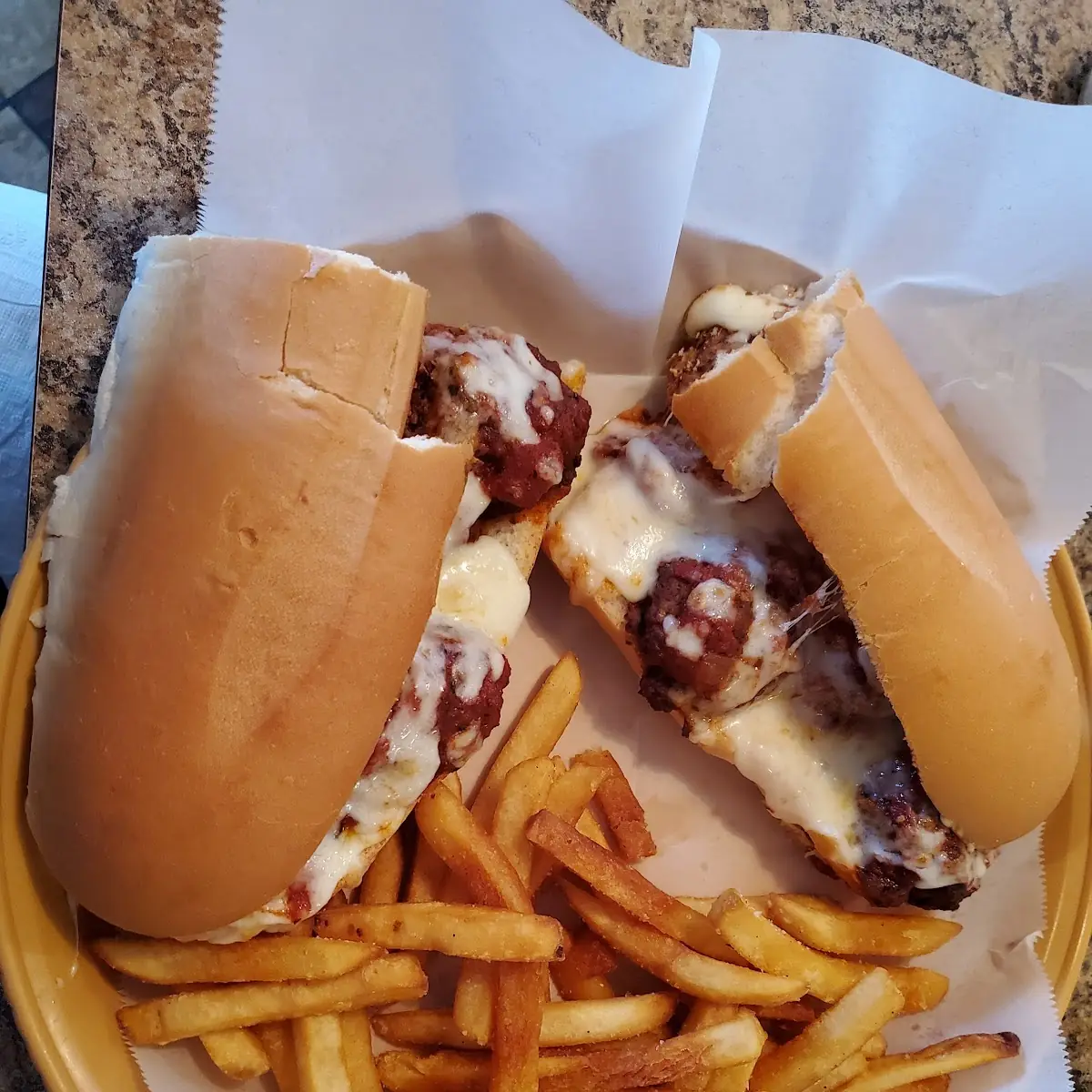 Meatball Parmigiana Sub