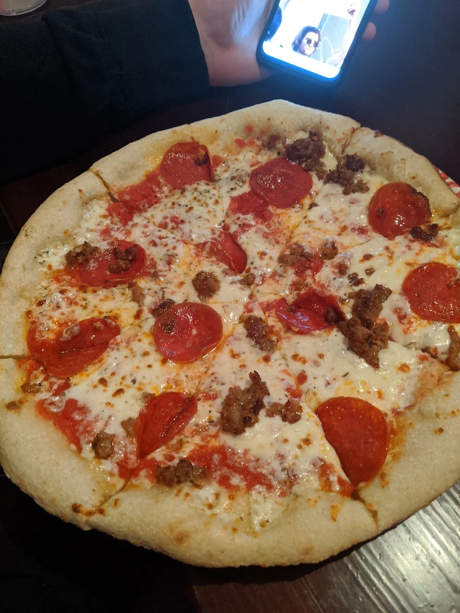 Pepperoni and Sausage Pizza