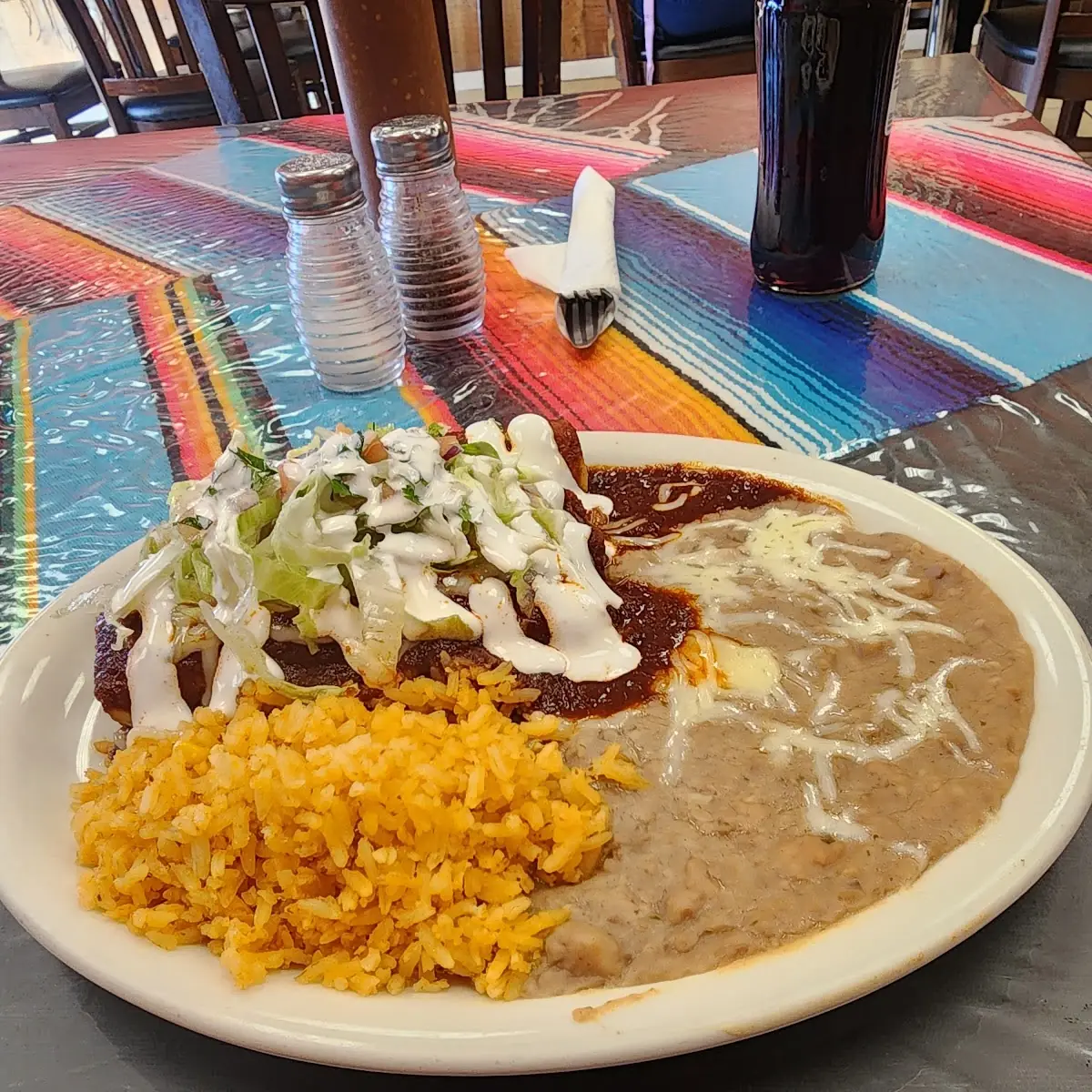 Enchiladas Suizas Plate