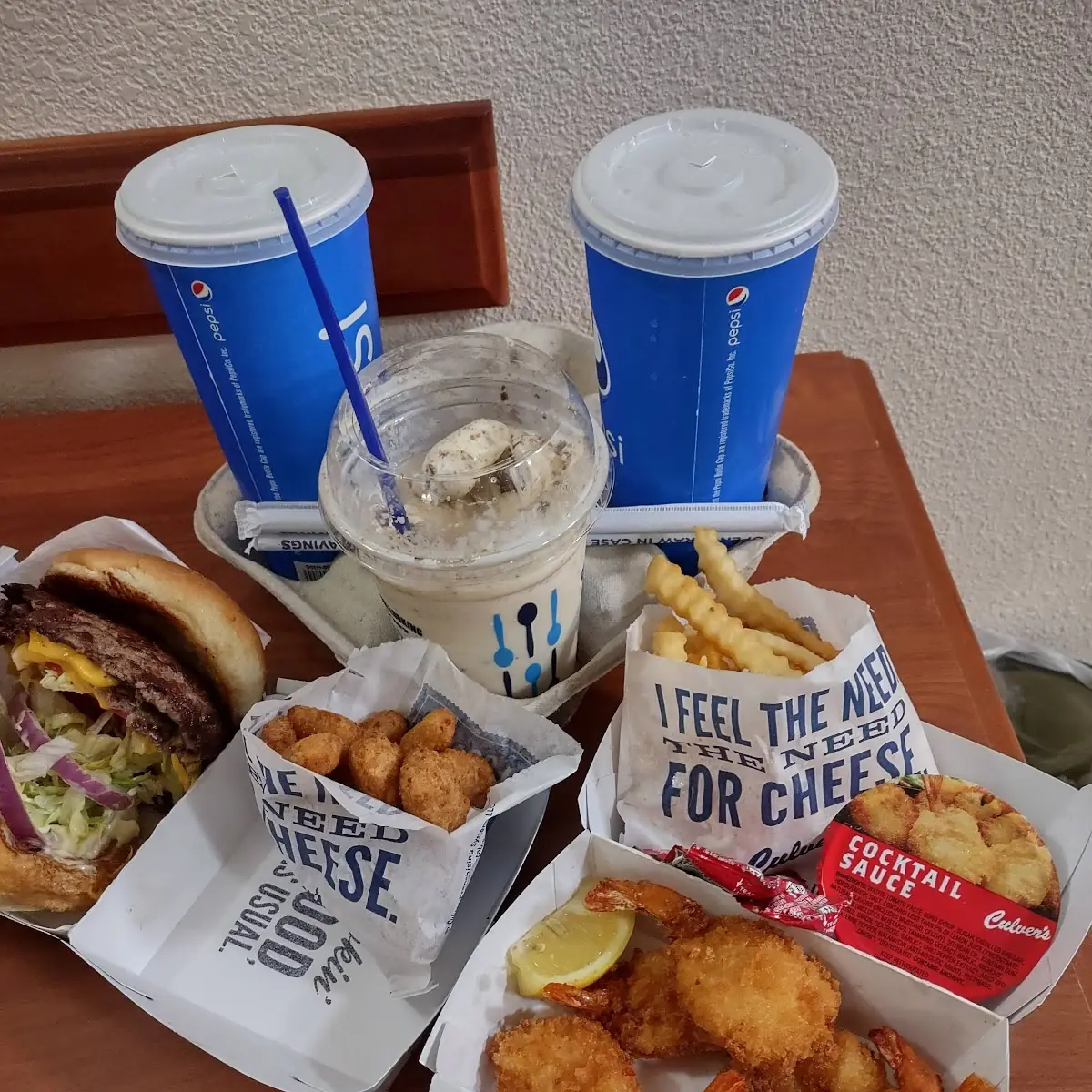 Butter Burger Combo Shrimp Dinner Cheese Curds