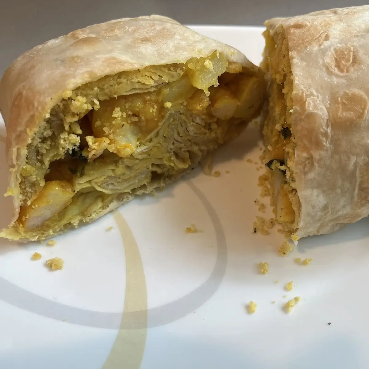 Curry Shrimp Roti