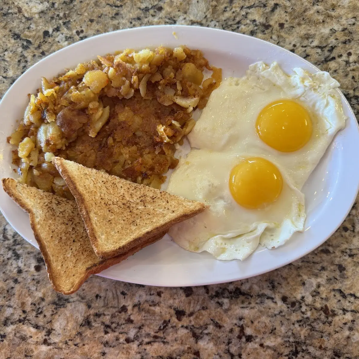 Steak Eggs Hash Browns& Toast