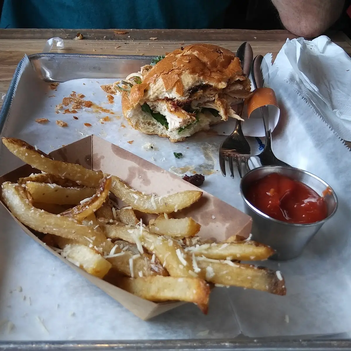 Pulled Chicken and Fries