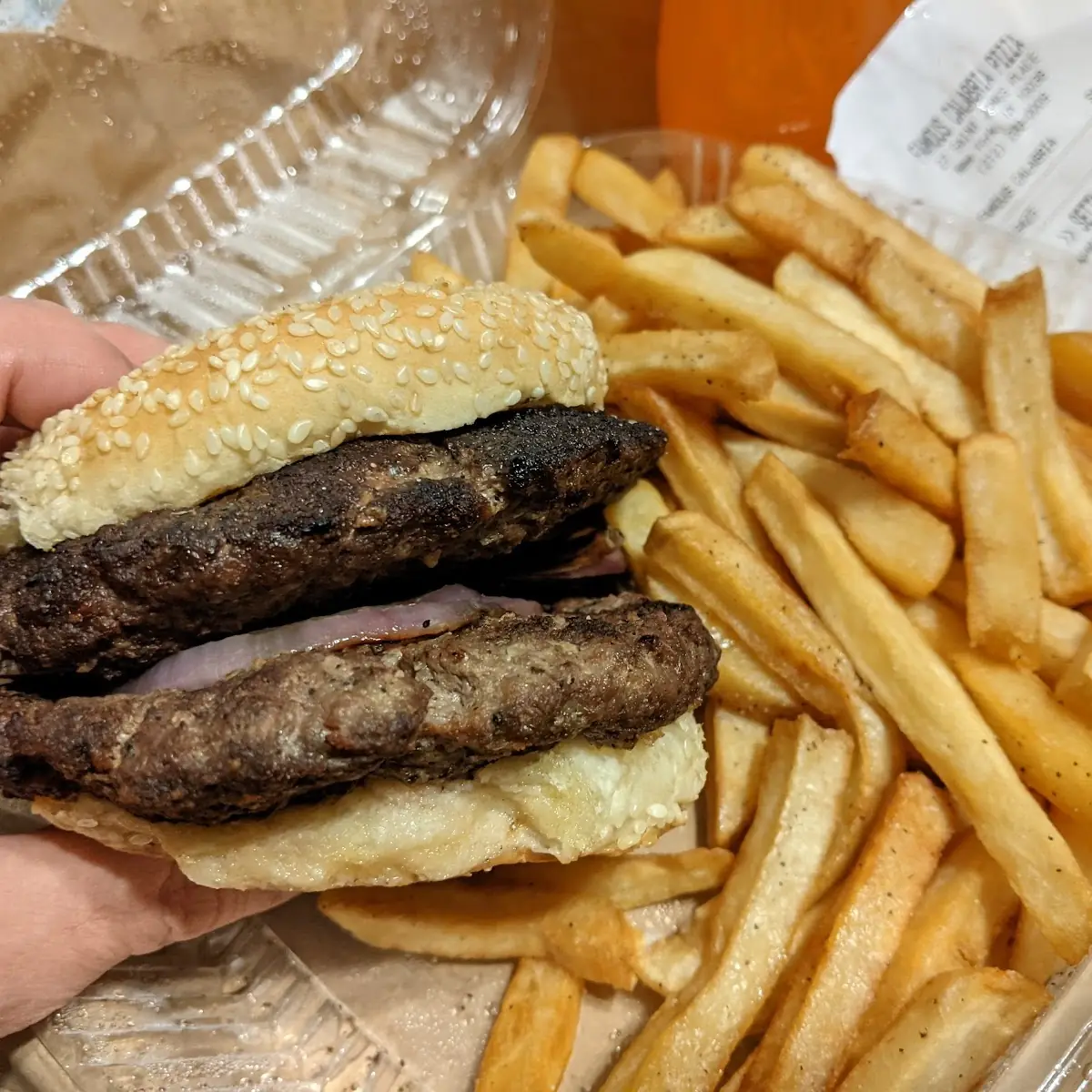 Double with Grilled Onions