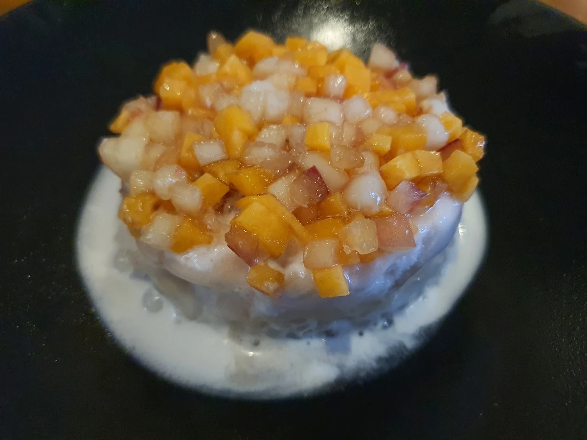 Sago Stone Fruit N Coconut, Manze