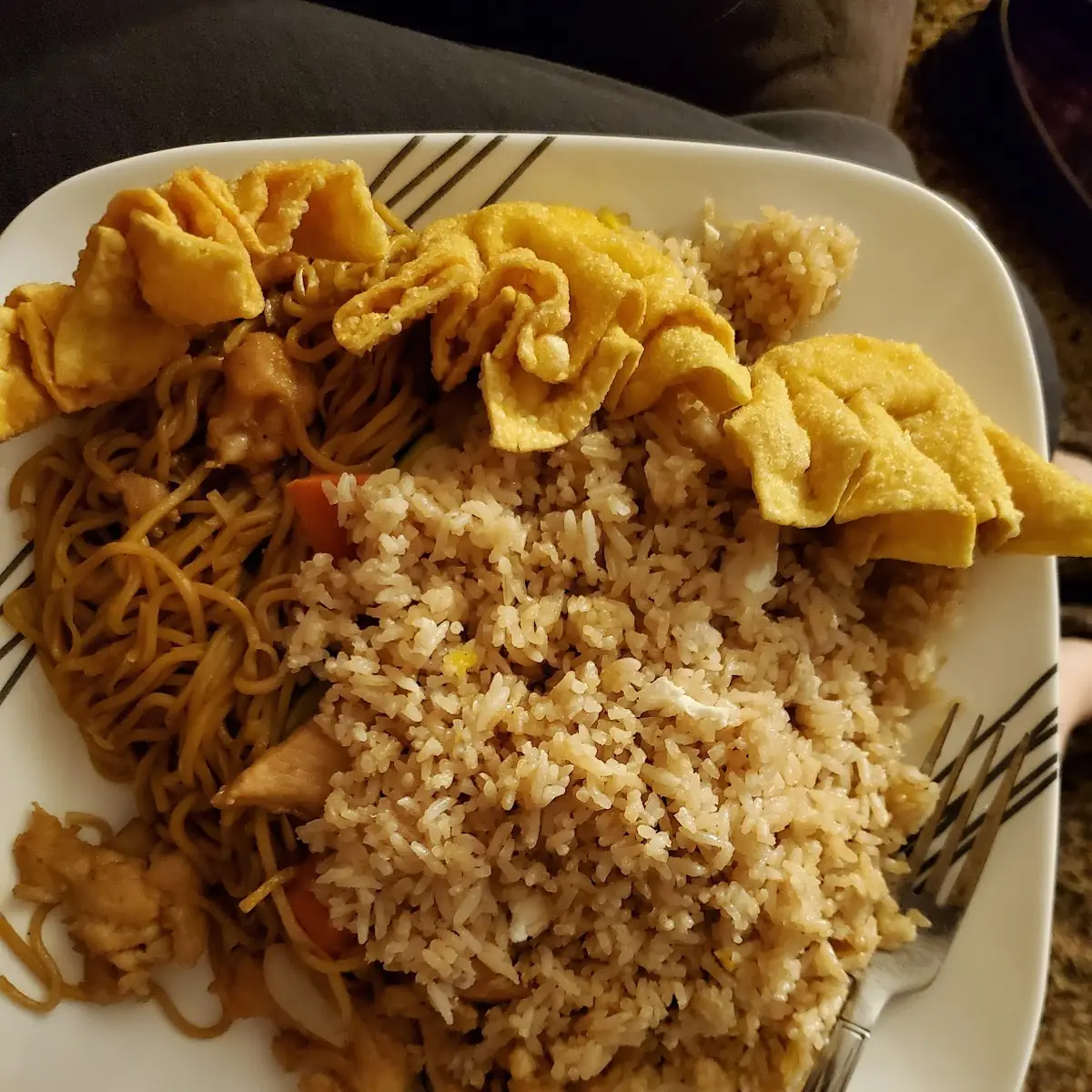 Chicken Lo Mein Fried Rice Crab Rangoons