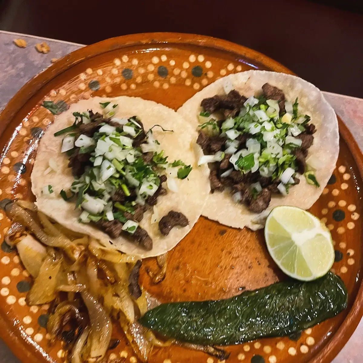 Beef Chicken and Pork Street Tacos