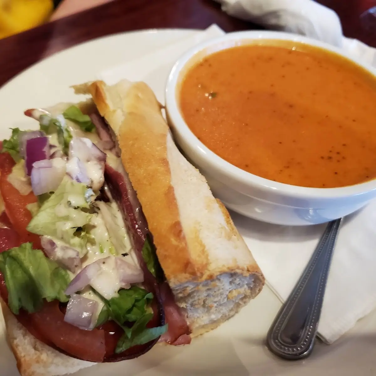 Italian Sub and Tomato Bisque