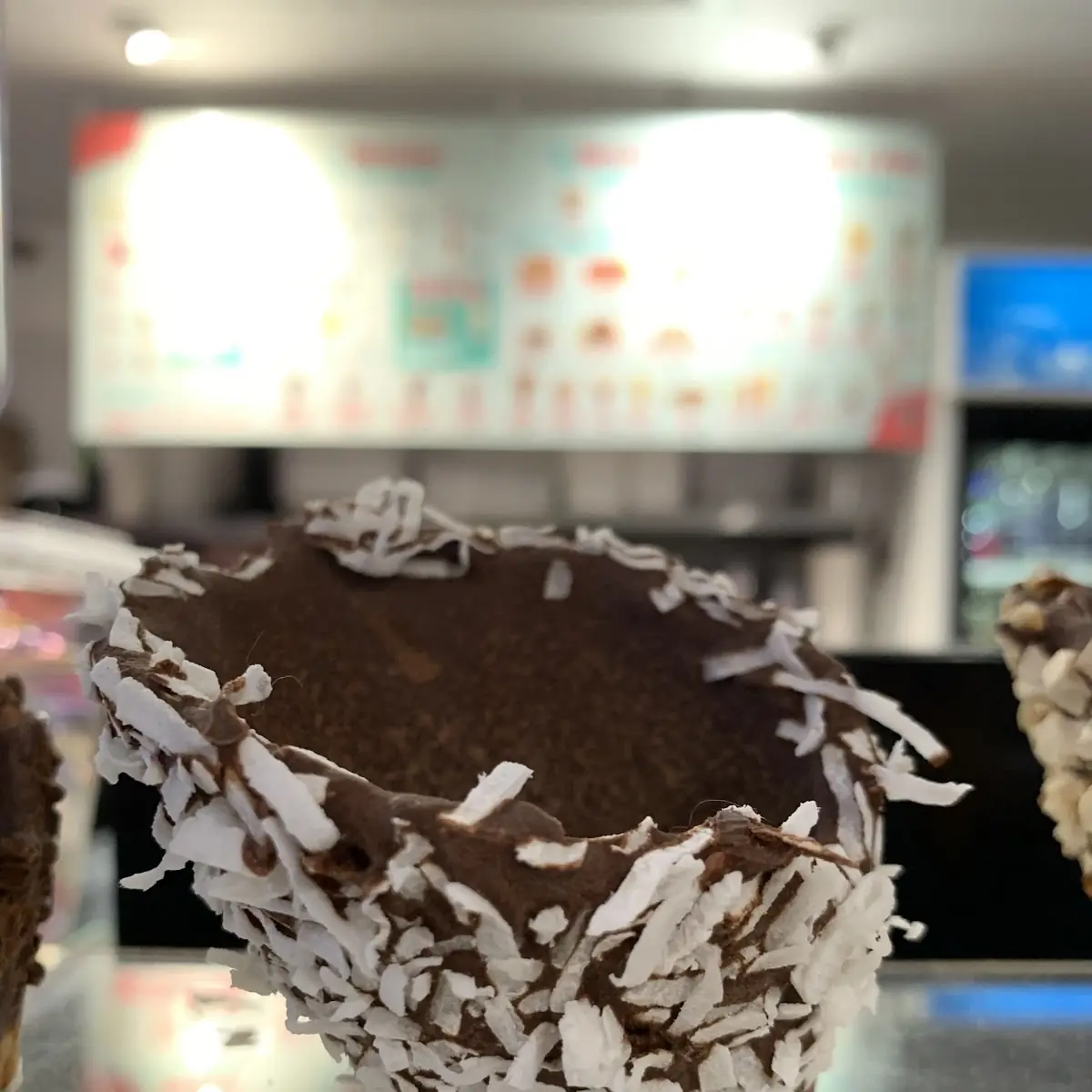 Chocolate and Coconut Dipped Ice Cream Cone