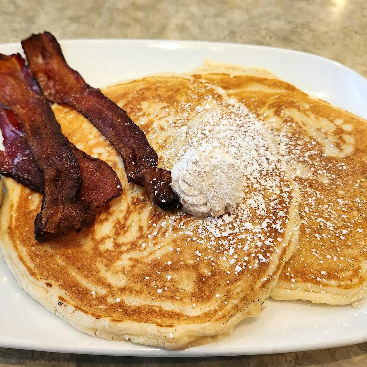 Buttermilk Pancakes and Bacon