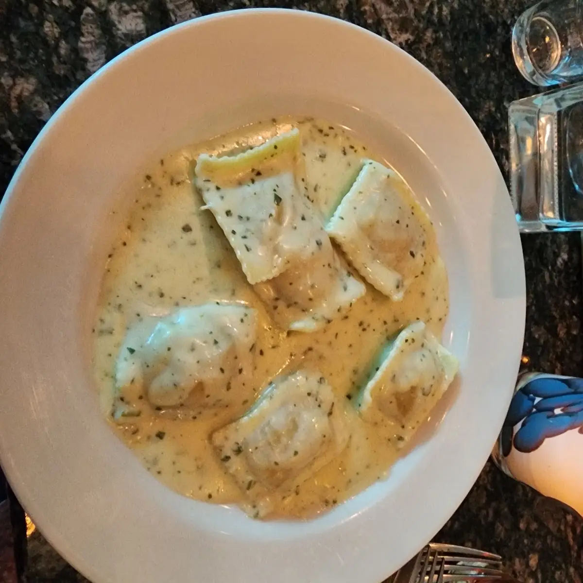 Smoked Chicken Ravioli