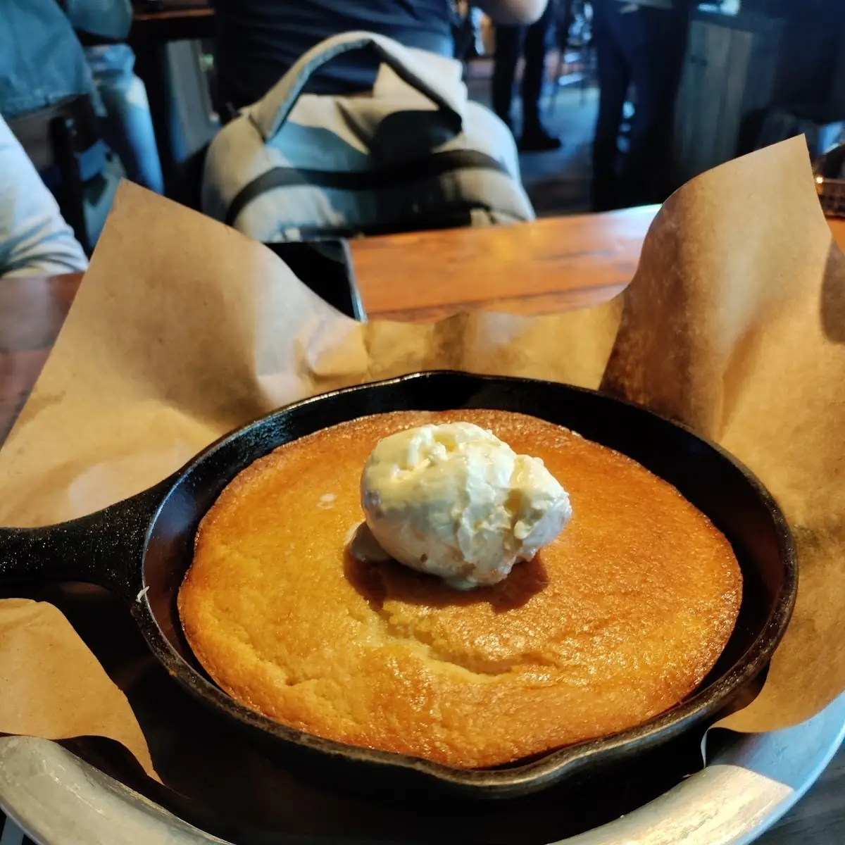 Honey-Drizzled Skillet Cornbread