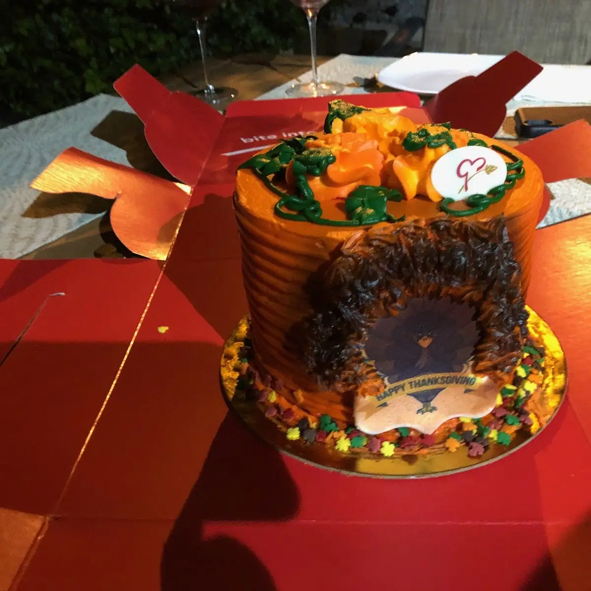 Turkey Shaped Cake
