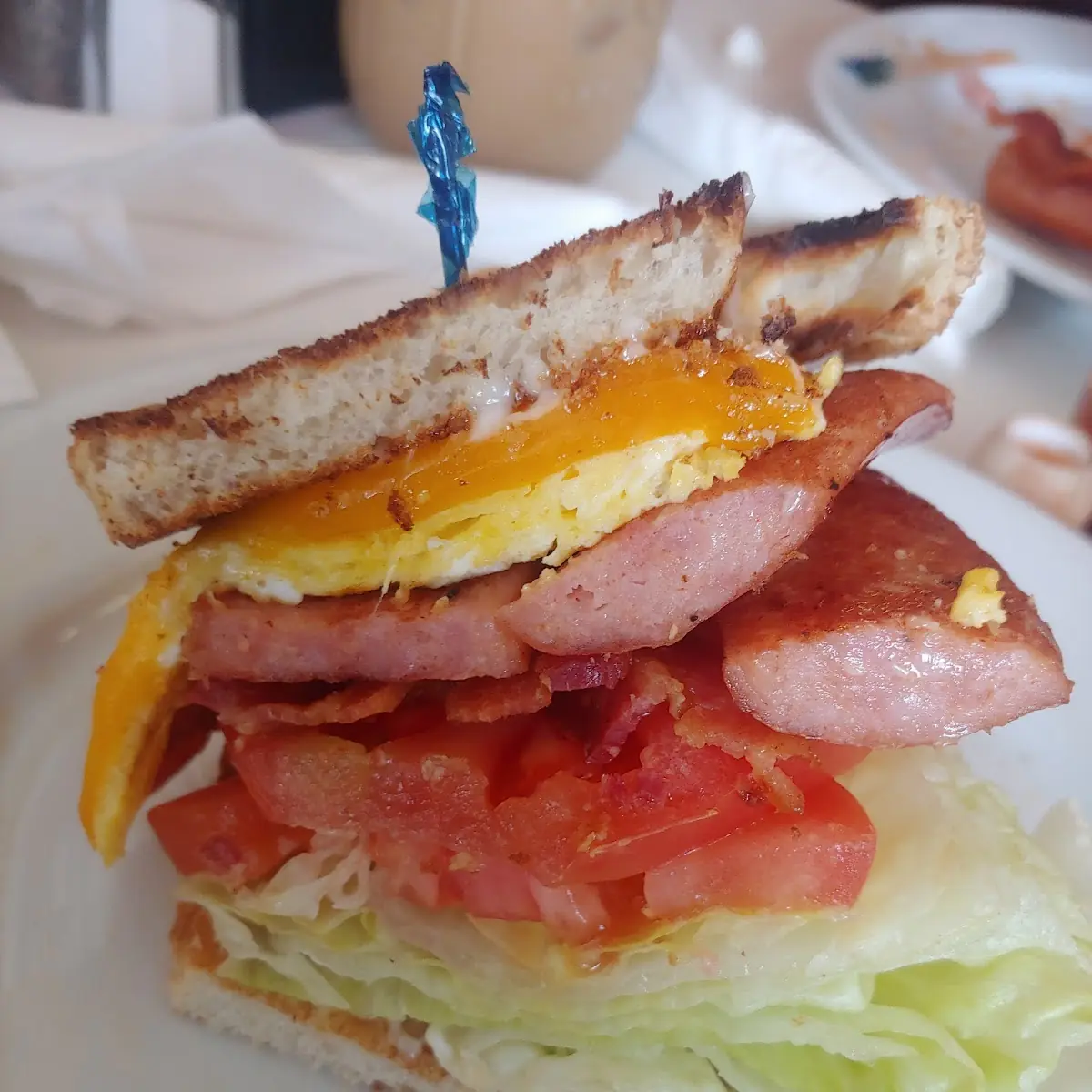 Breakfast Sandwich with Spicy Sausage