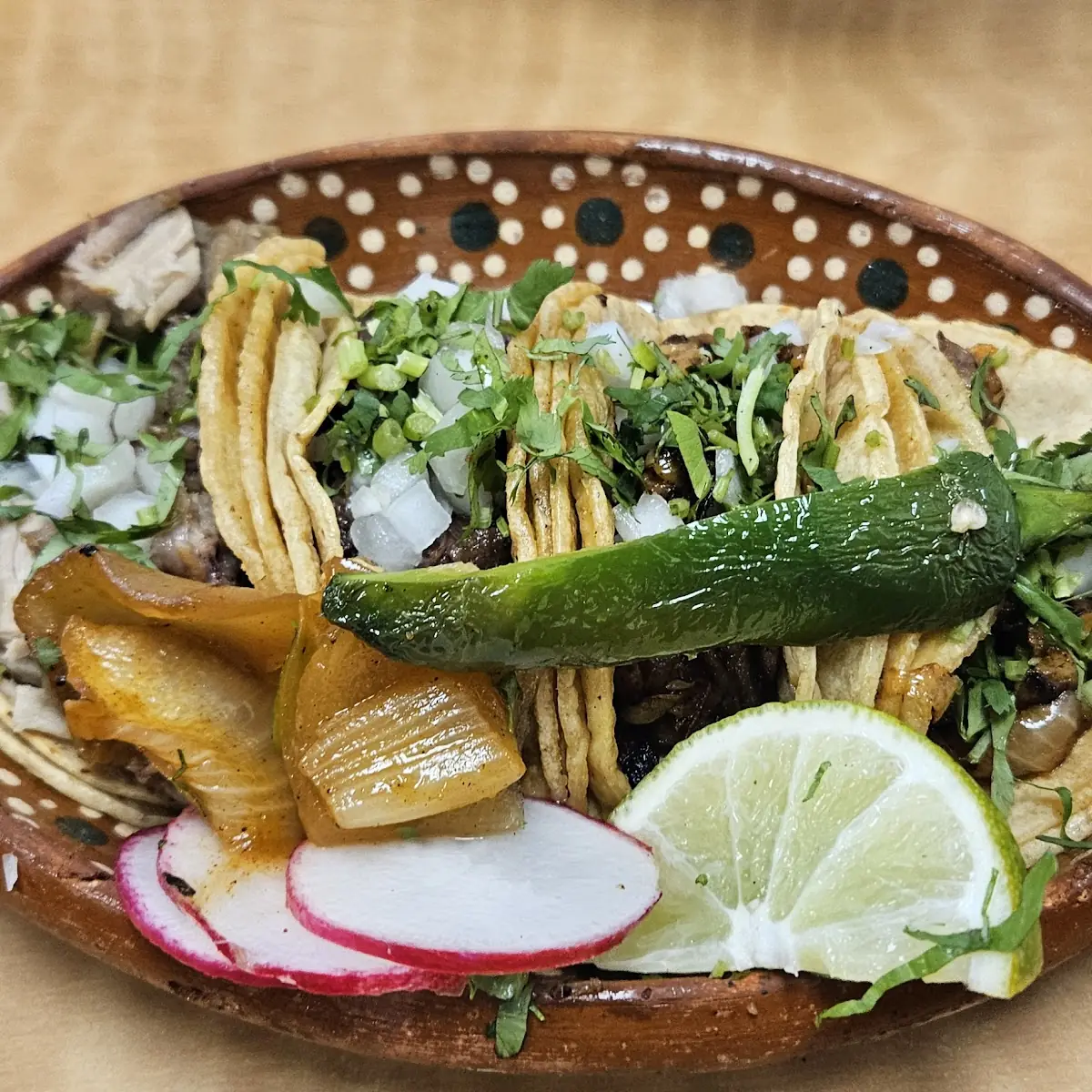Assorted Street Tacos and Salsas
