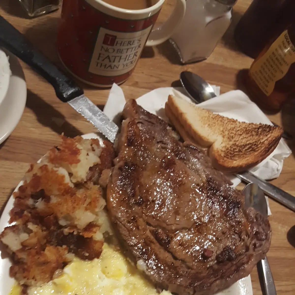 Steak and Two Eggs