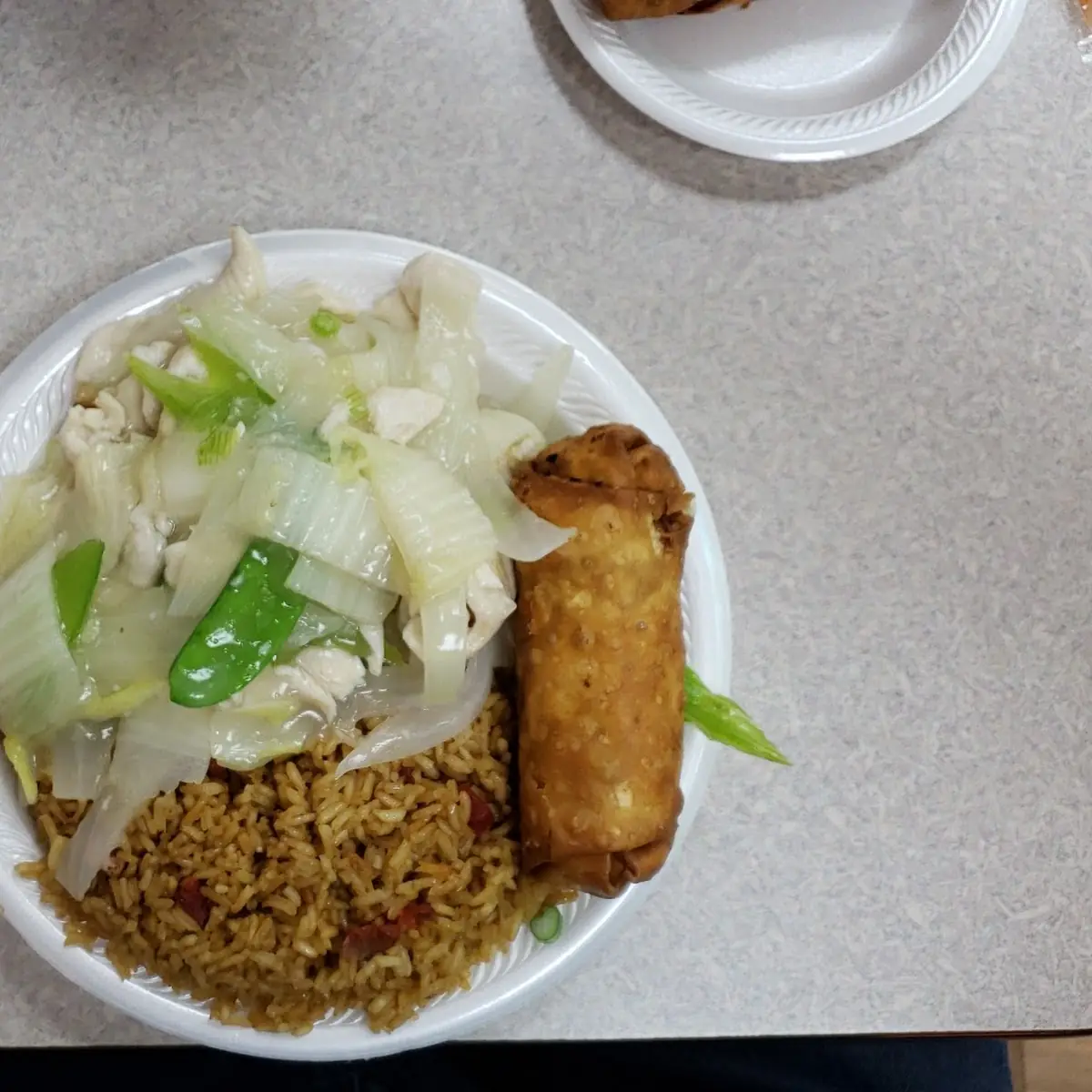 Chicken Chow Mein Combo w Pork Fried Rice