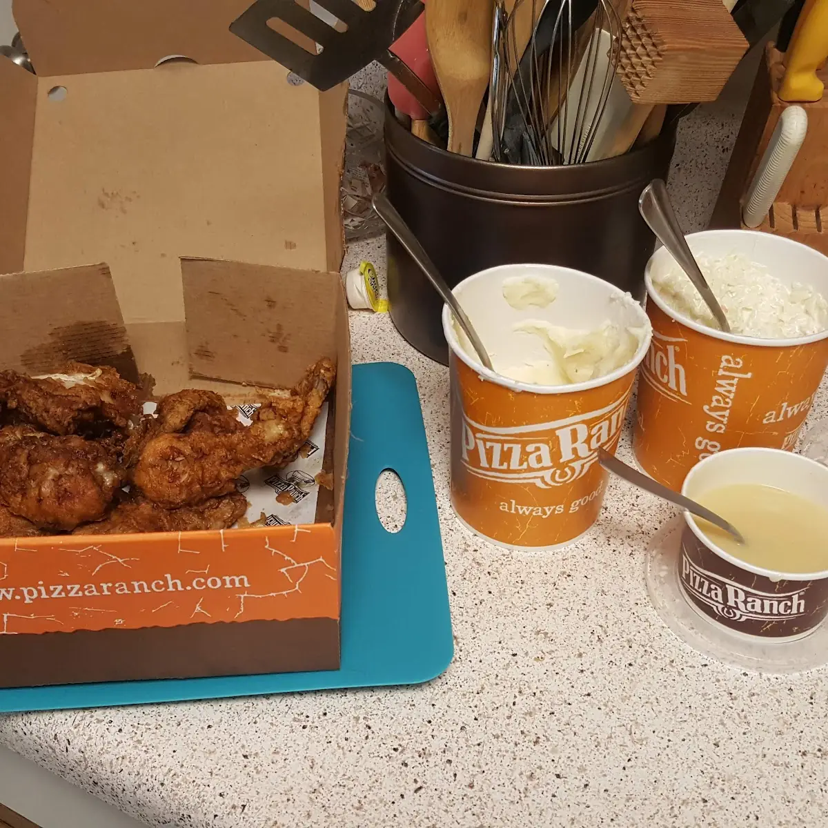 Fried Chicken Mashed Potatoes Gravy Coleslaw