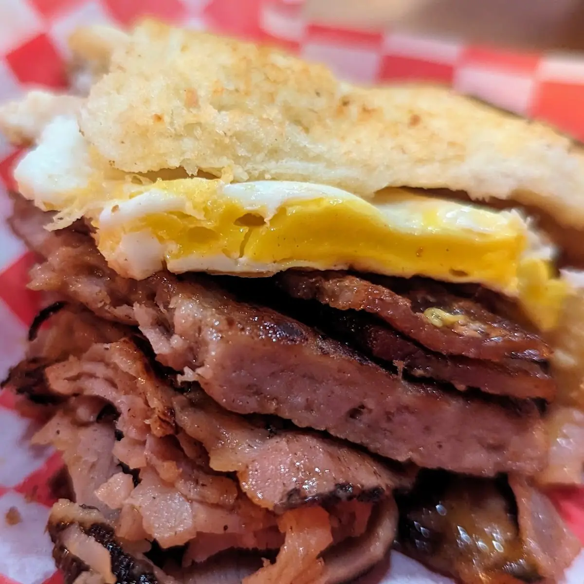 3 Meat Breakfast Sandwich